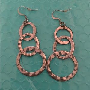 Silver dangle earrings